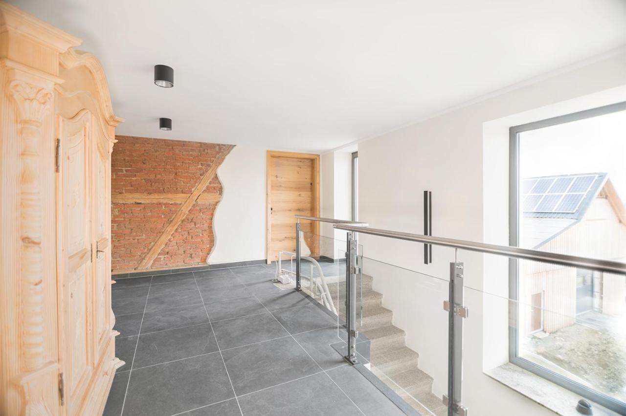 Chalet-Ferienwohnung Schlossblick, 51 Qm, Wellness/Fitness/Sauna - Bergroedelhof Feilitzsch Exterior foto